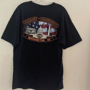Harley Davidson Washington, DC Motorcycle American Graphic T-Shirt Men’s L